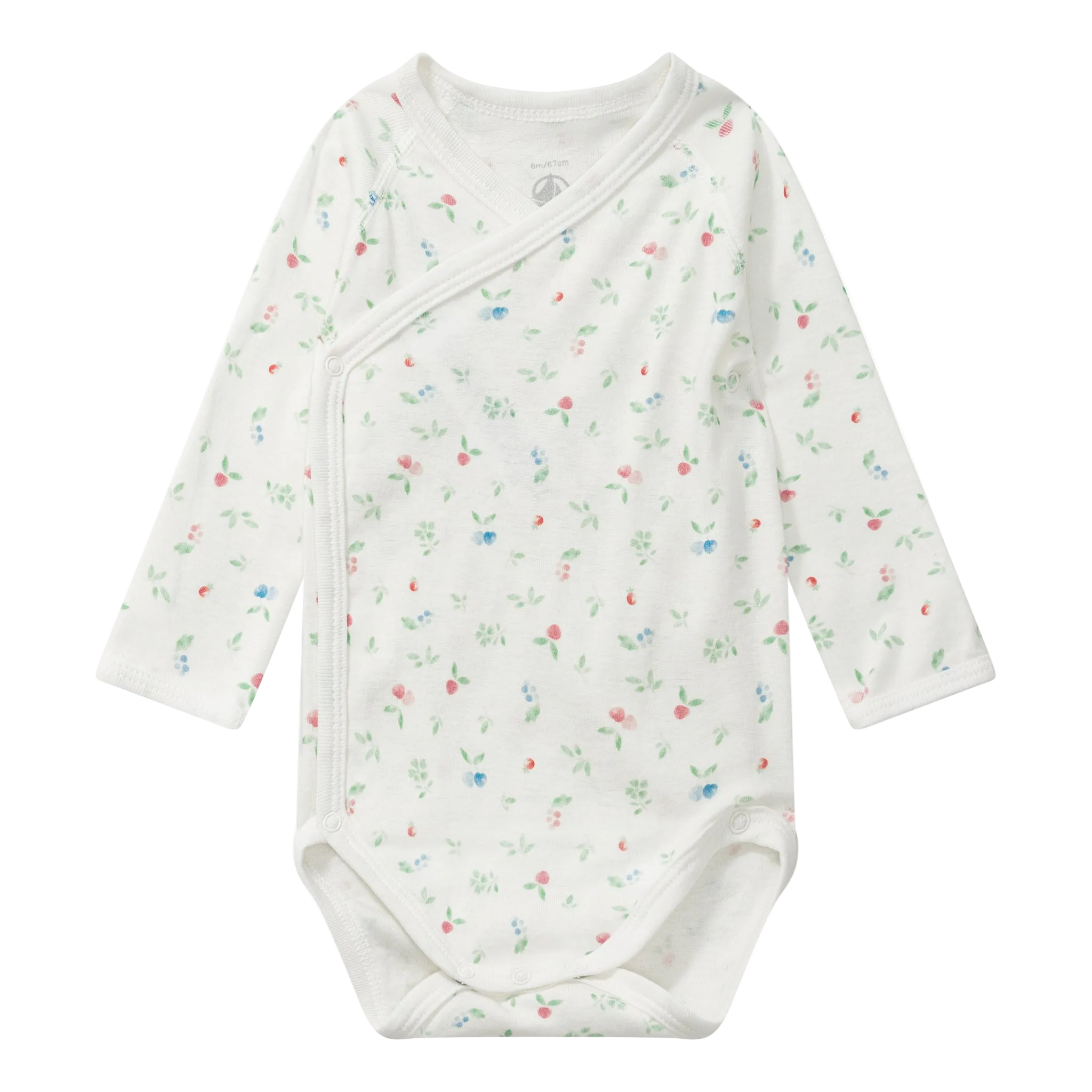 Pakke med 5 crossover langærmet body - Cherry