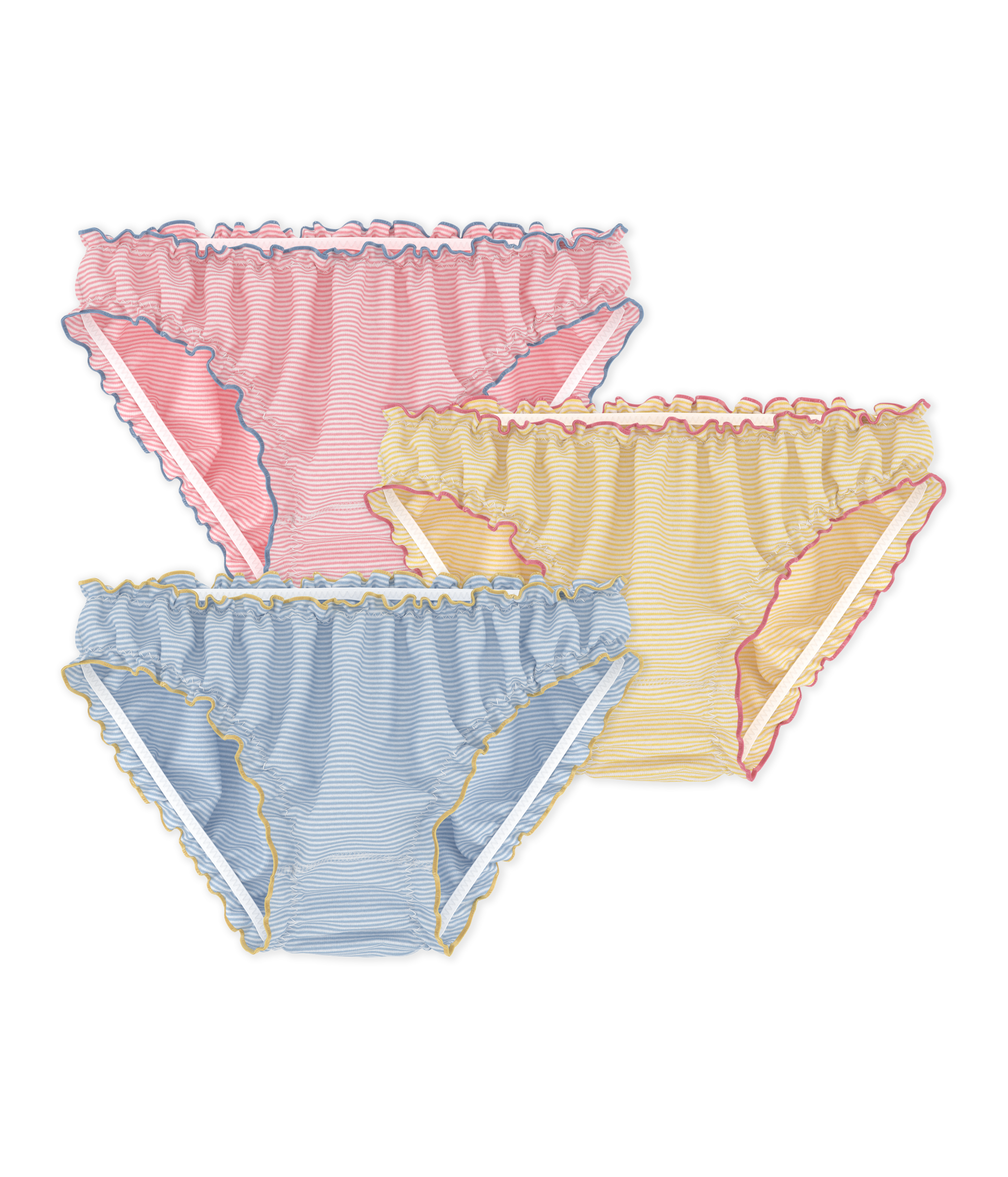 3-pakke stribede underbukser