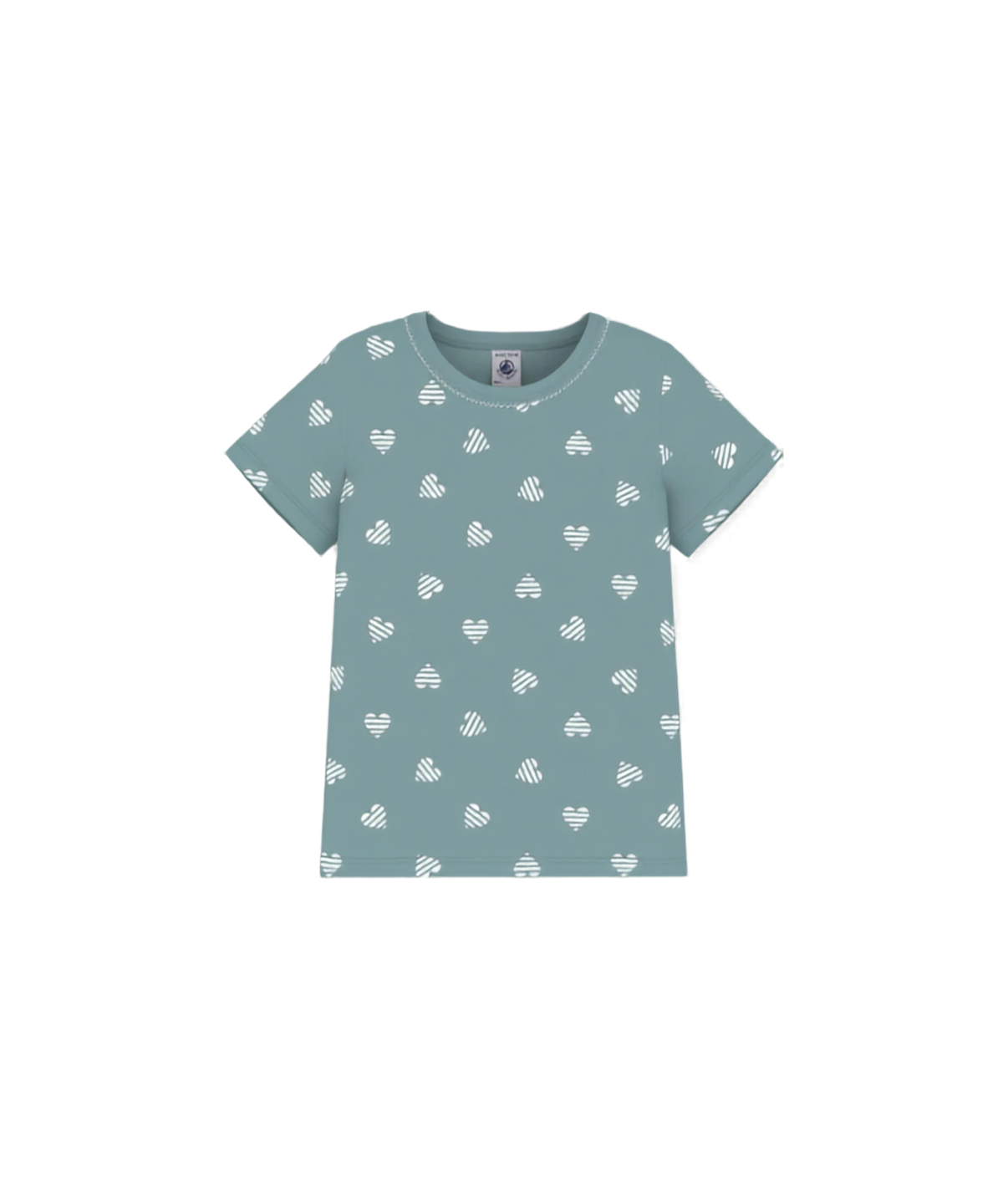 T-shirt - sea blue hjerte