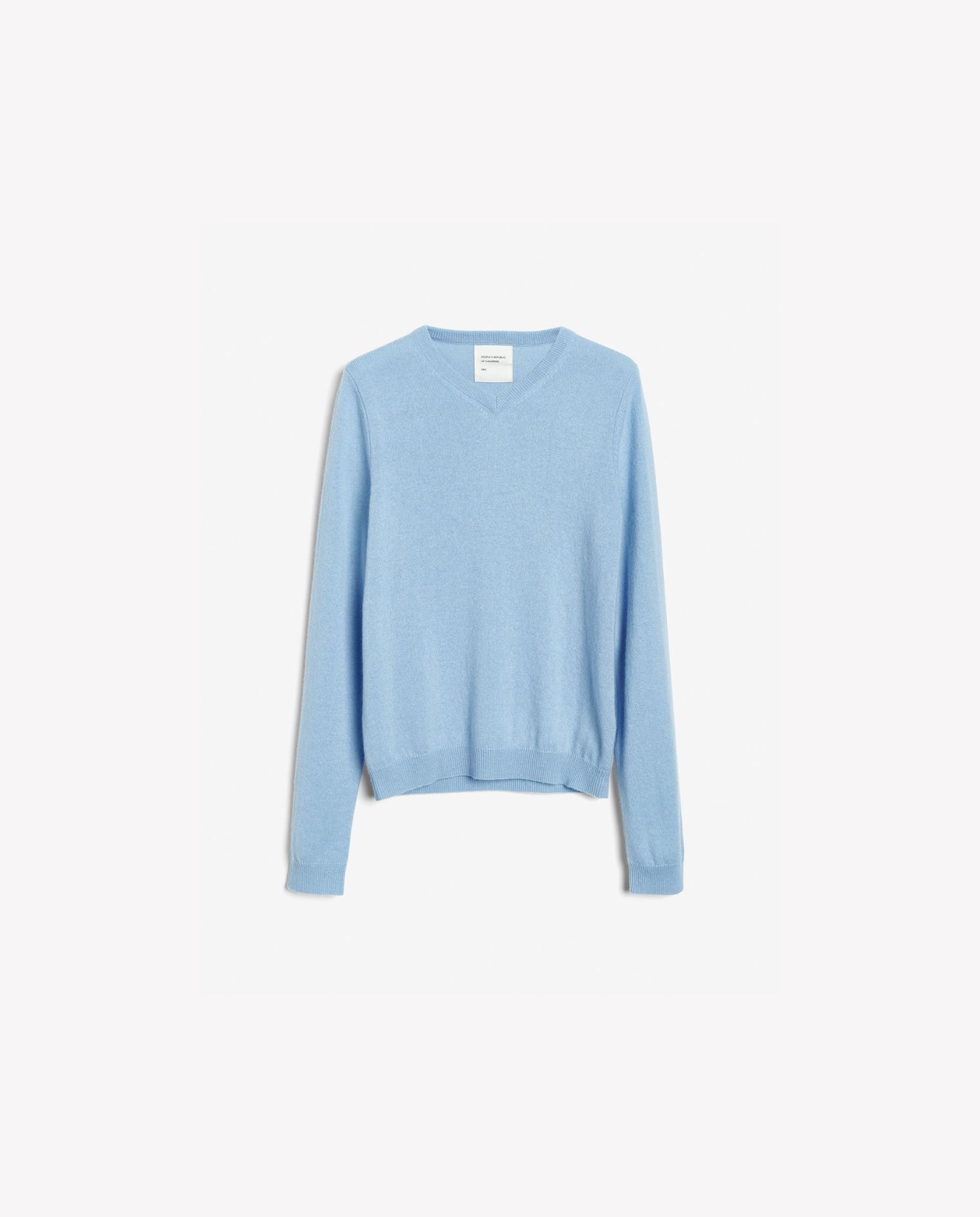 Women's Fitted 90's V-Neck – Light Blue
