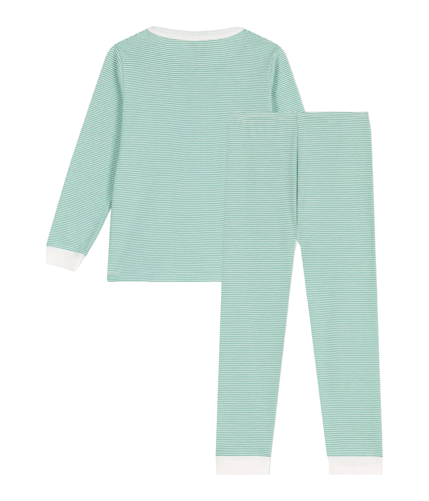 Grøn stribe lang Pyjama Set