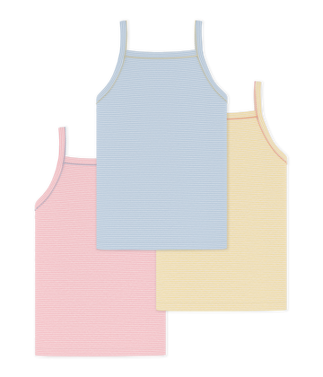 3-pakke stribede undertrøjer sæt