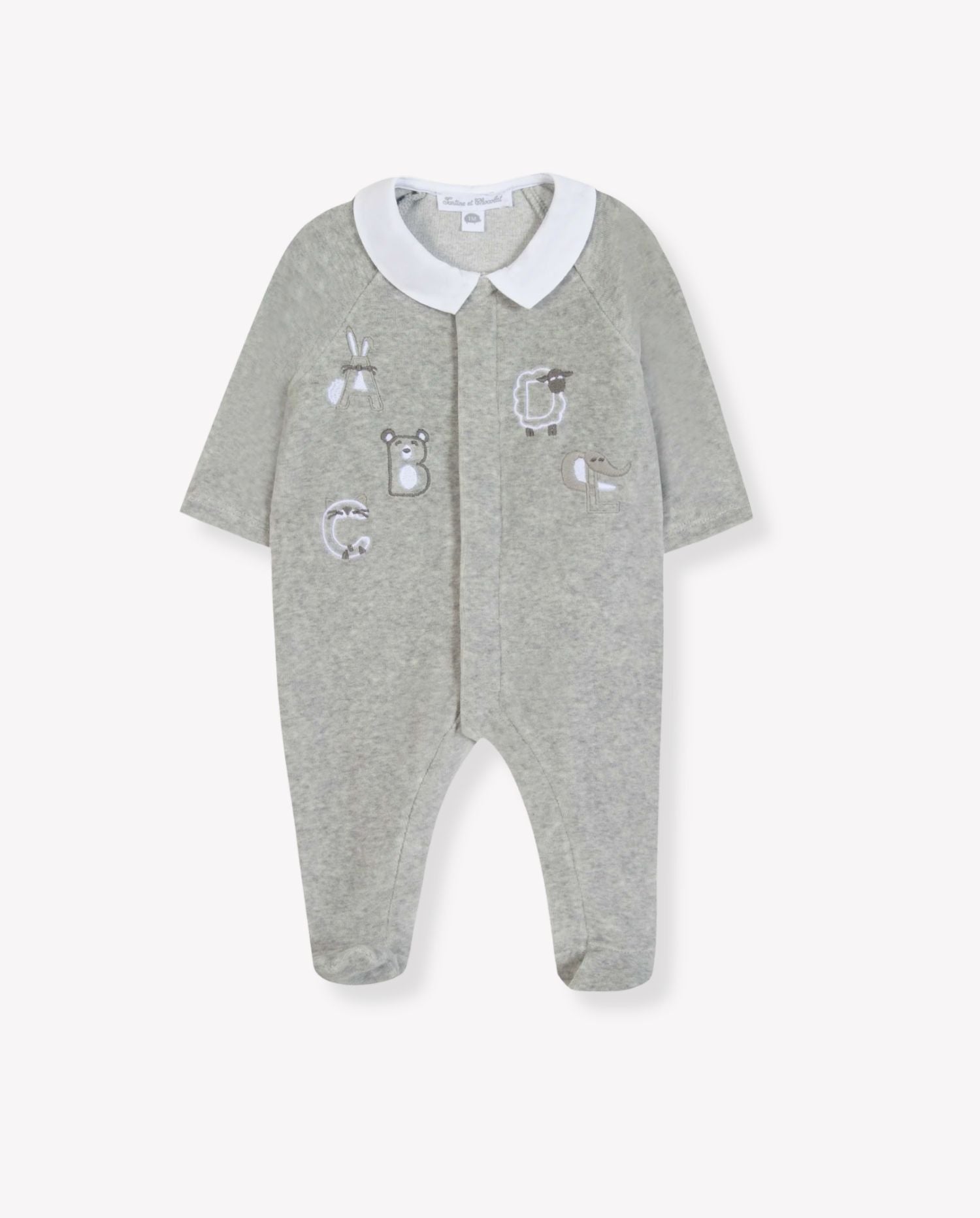 Alphabet Velour Pyjama - CO LABEL