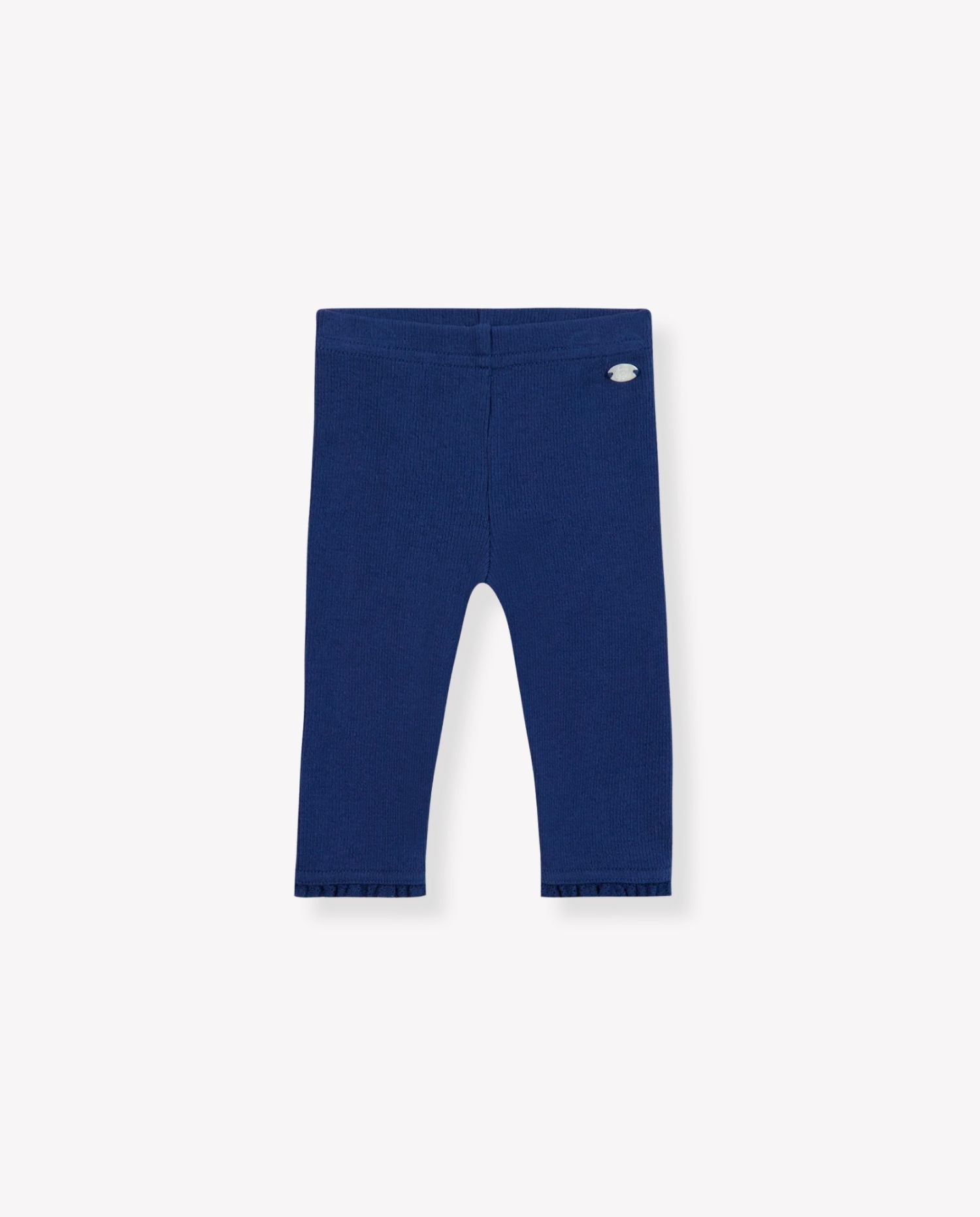Navy Ribbed Lace Leggings - CO LABEL