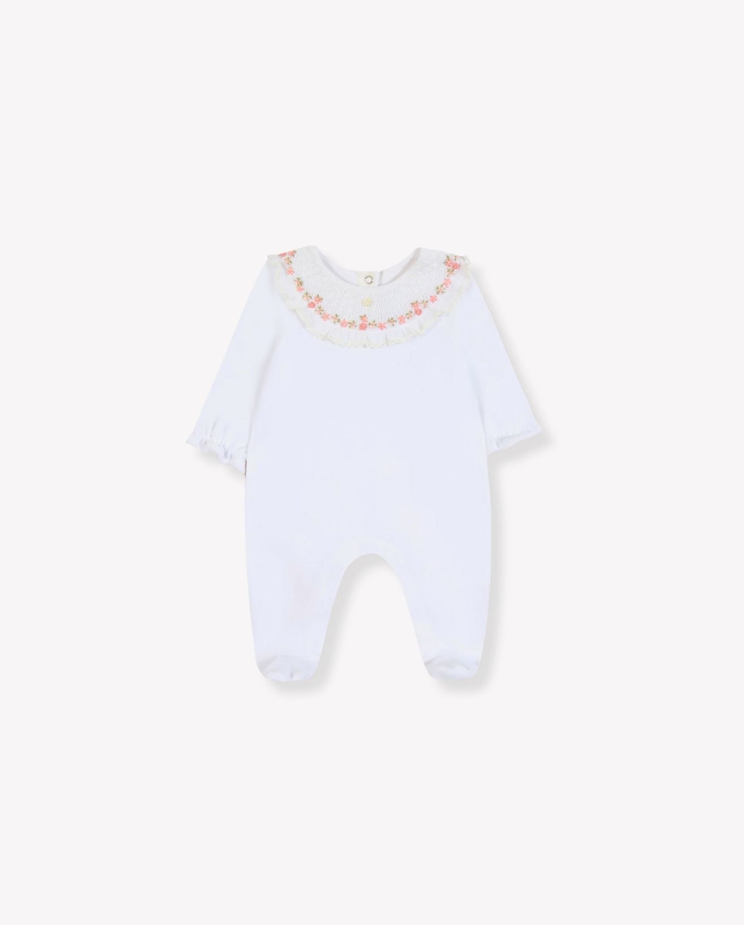 Floral - Embroidered Collar Pyjama - CO LABEL
