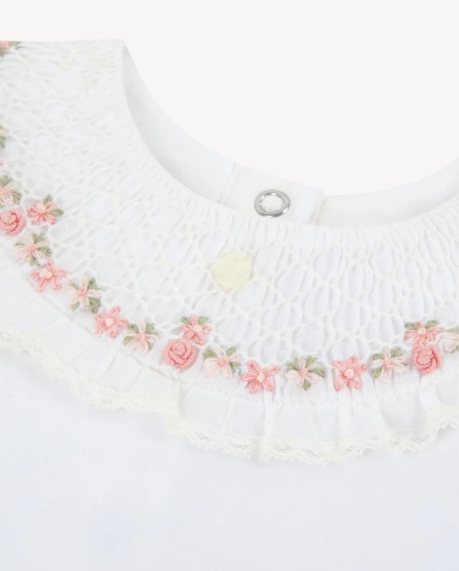 Floral - Embroidered Collar Pyjama - CO LABEL