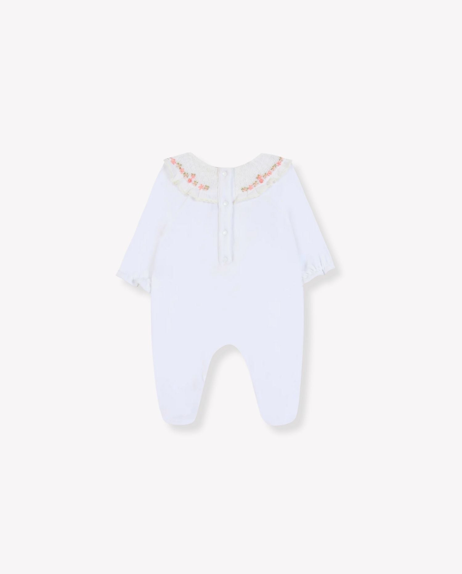 Floral - Embroidered Collar Pyjama - CO LABEL