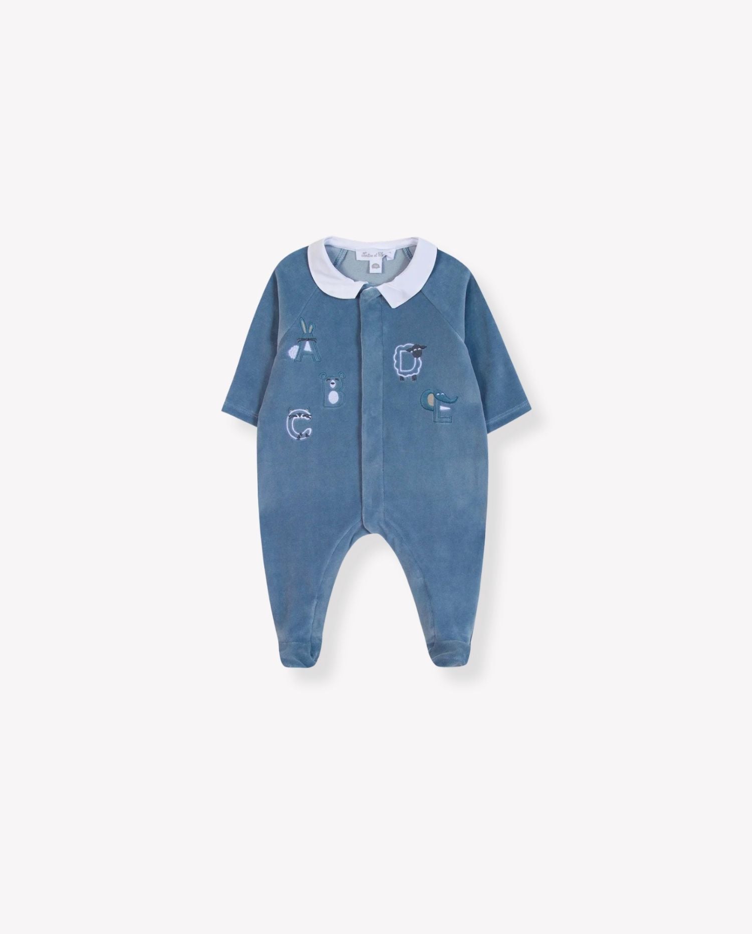 Alphabet Velour Pyjama - CO LABEL