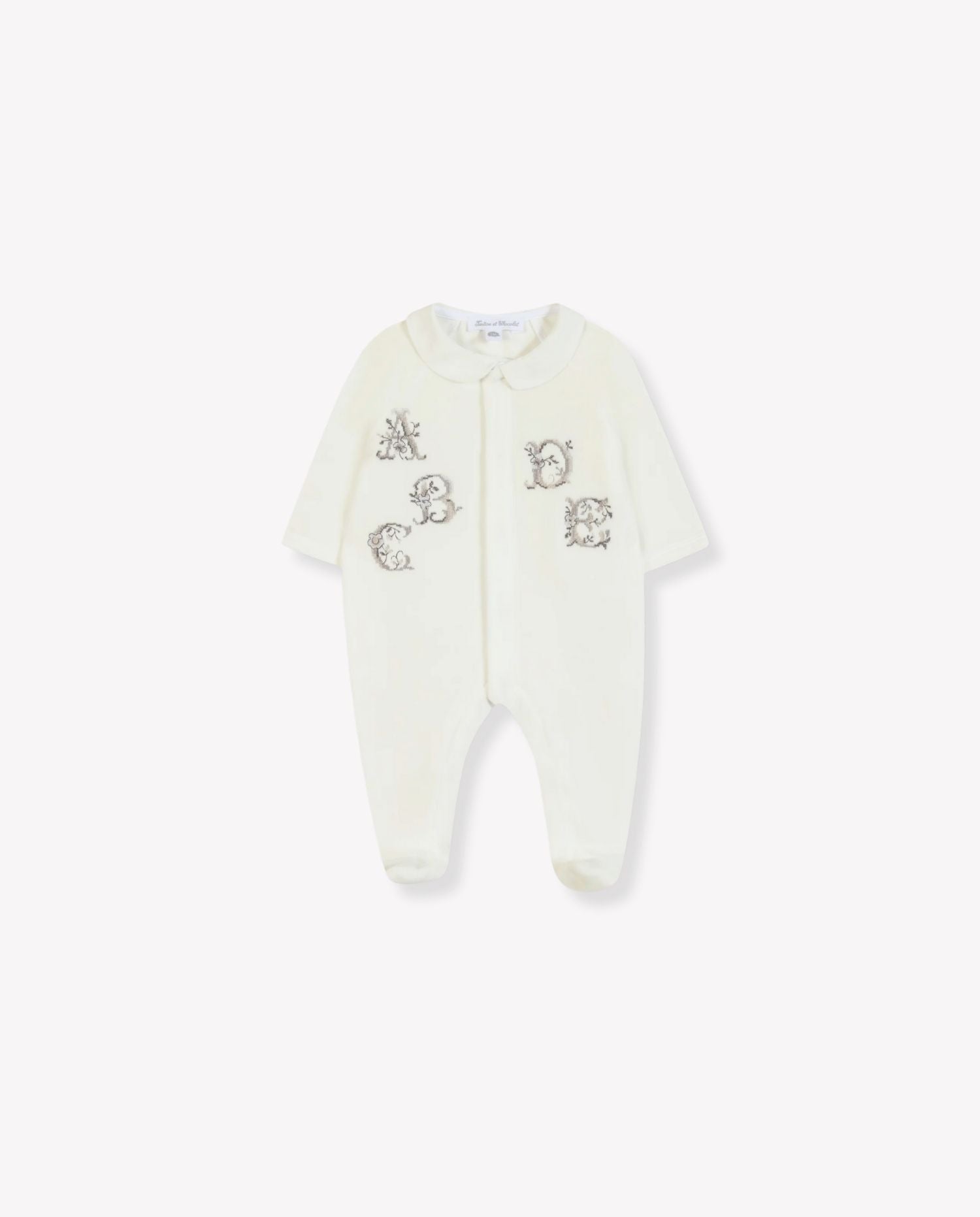 Alphabet Velour Pyjama - CO LABEL