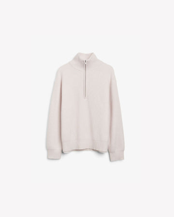 Premium Rib Zip Turtleneck