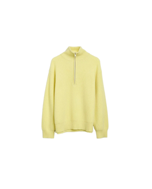 Premium Rib Zip Turtleneck