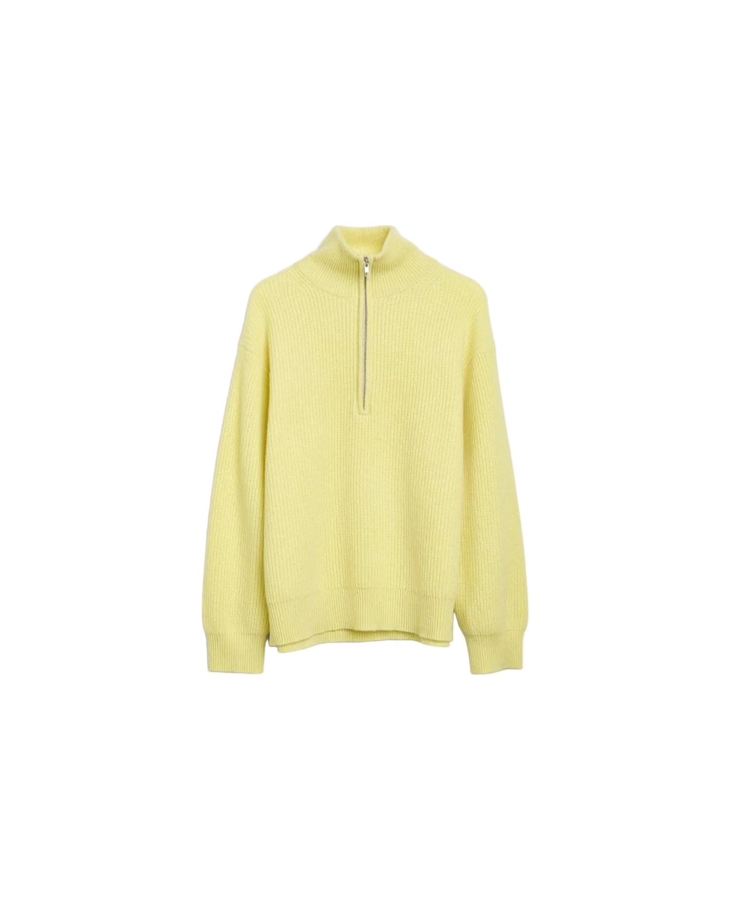 Premium Rib Zip Turtleneck