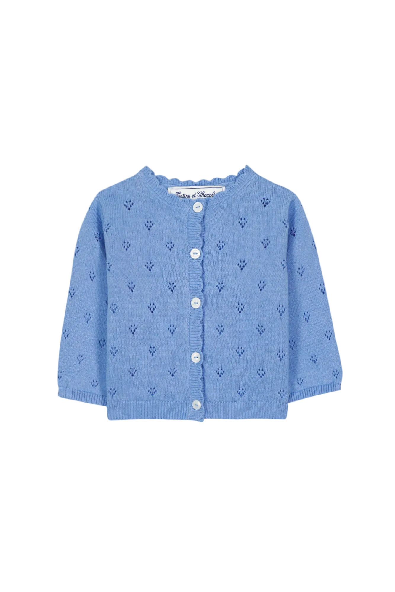 Cardigan m. hulmønster