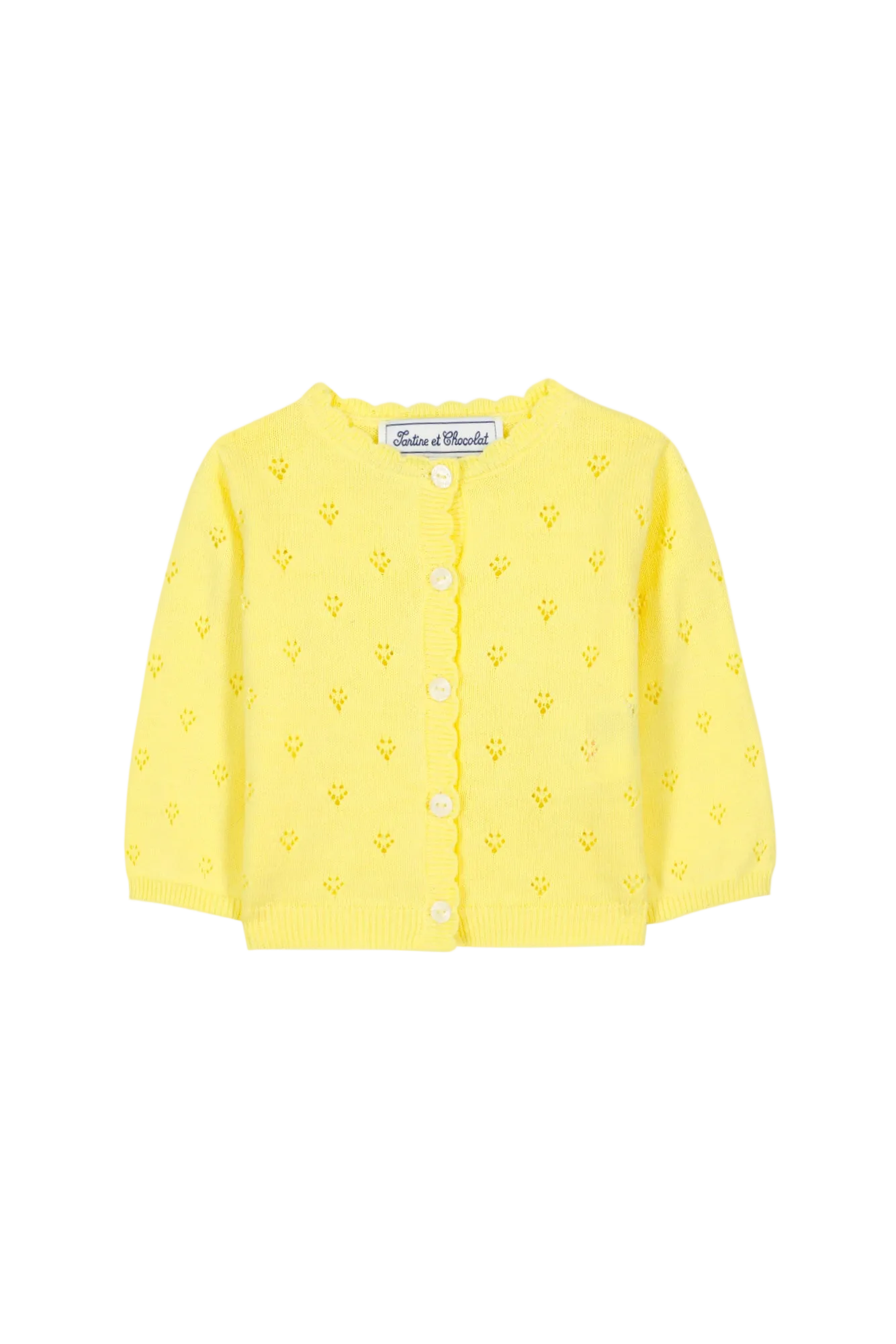 Cardigan m. hulmønster